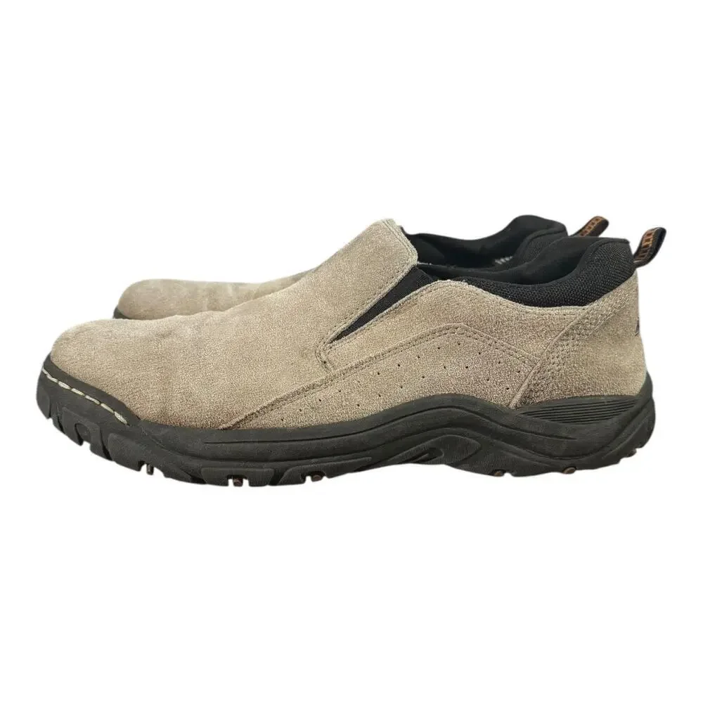 Khombu Liam Slip on Shoe Men’s Size 12 Cream Black Laceless